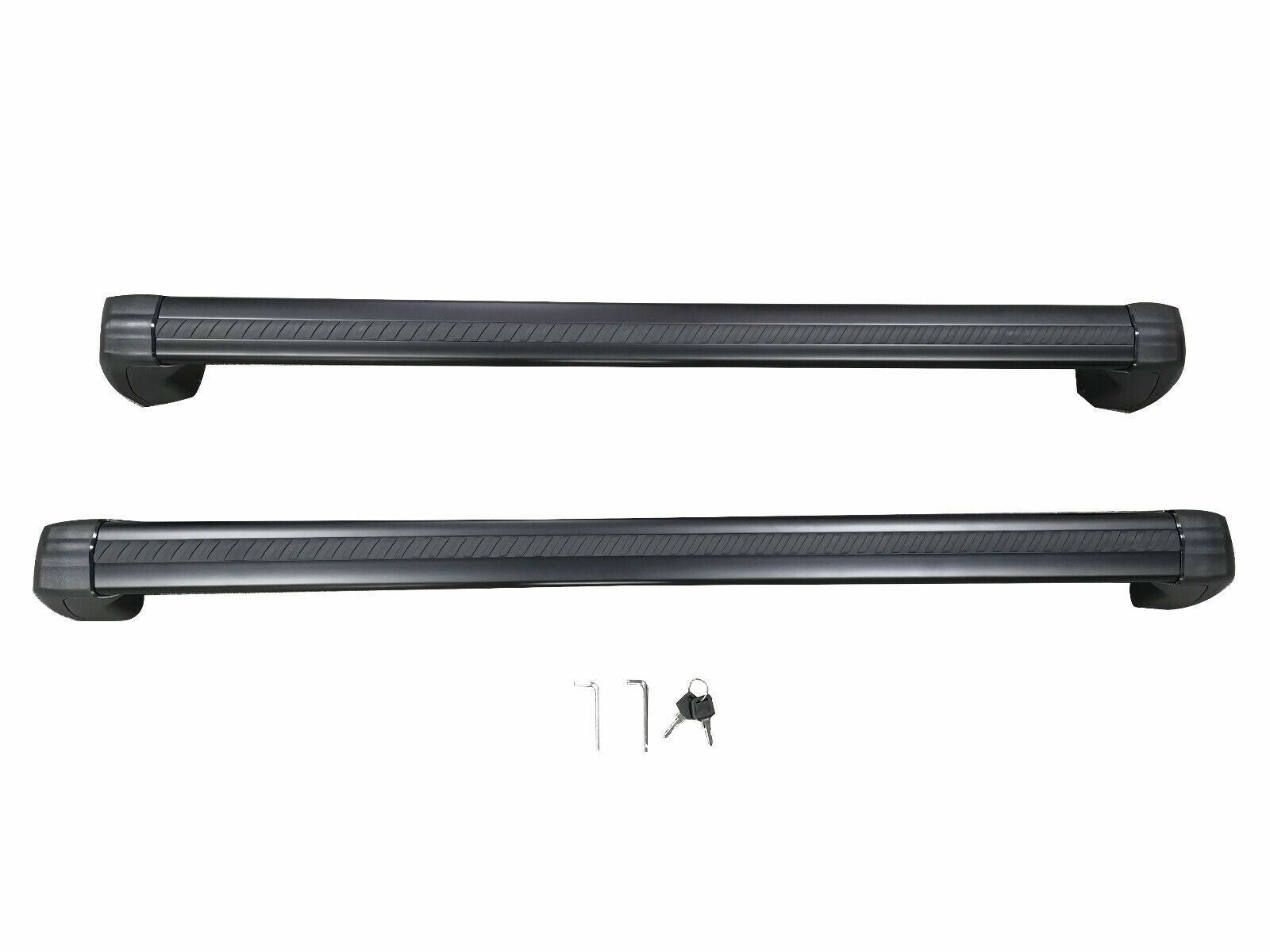 FOR LAND ROVER DEFENDER 110 L663 ROOF RACK ROOF RAIL CROSS BARS LOCK BLACK 20+