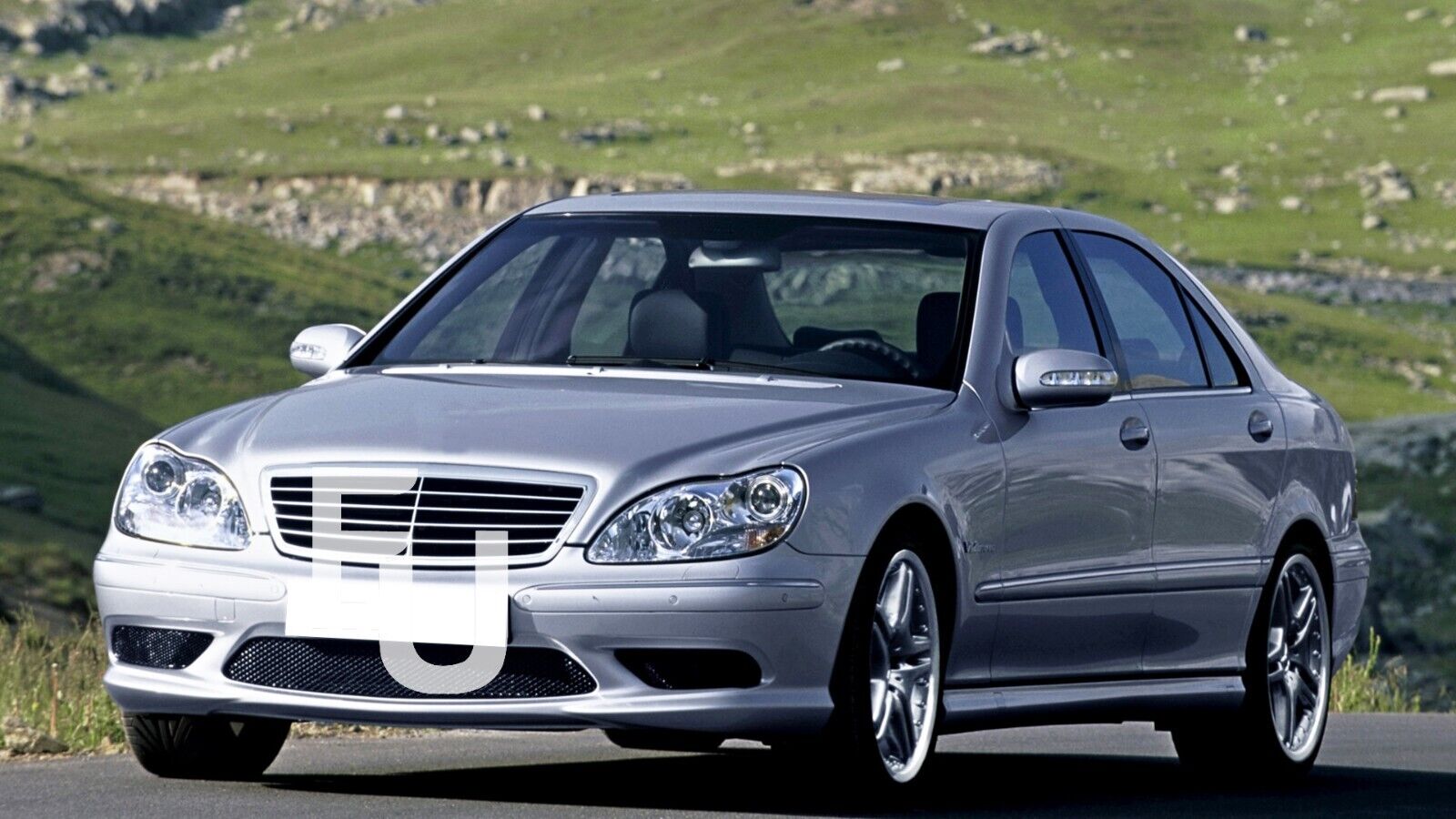 "Left & Right Headlight Lens Covers for Mercedes W220 S-Class 1998–2005 – Clear