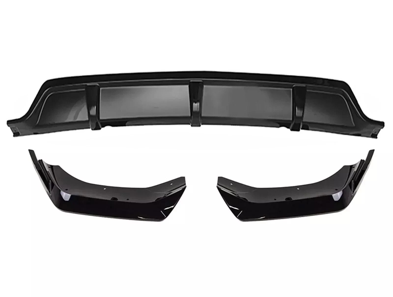 FOR BMW X7 G07 M SPORT GLOSS BLACK REAR DIFFUSER LIP SPOILER 2019+