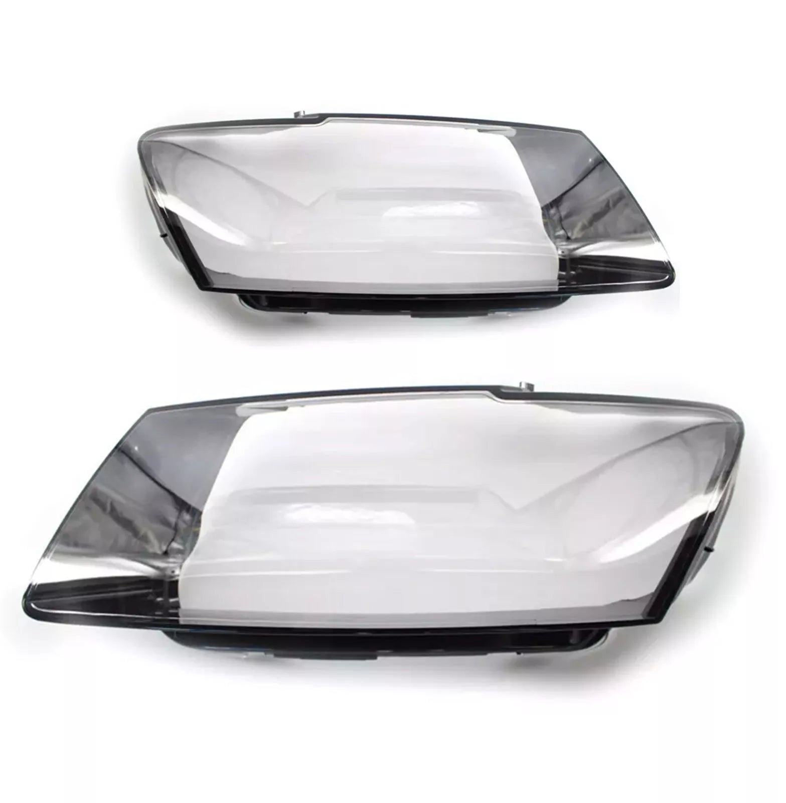 FOR AUDI Q5 8R LEFT RIGHT SIDE PAIR FRONT HEADLIGHT HEADLAMP LENS COVER 2012-17
