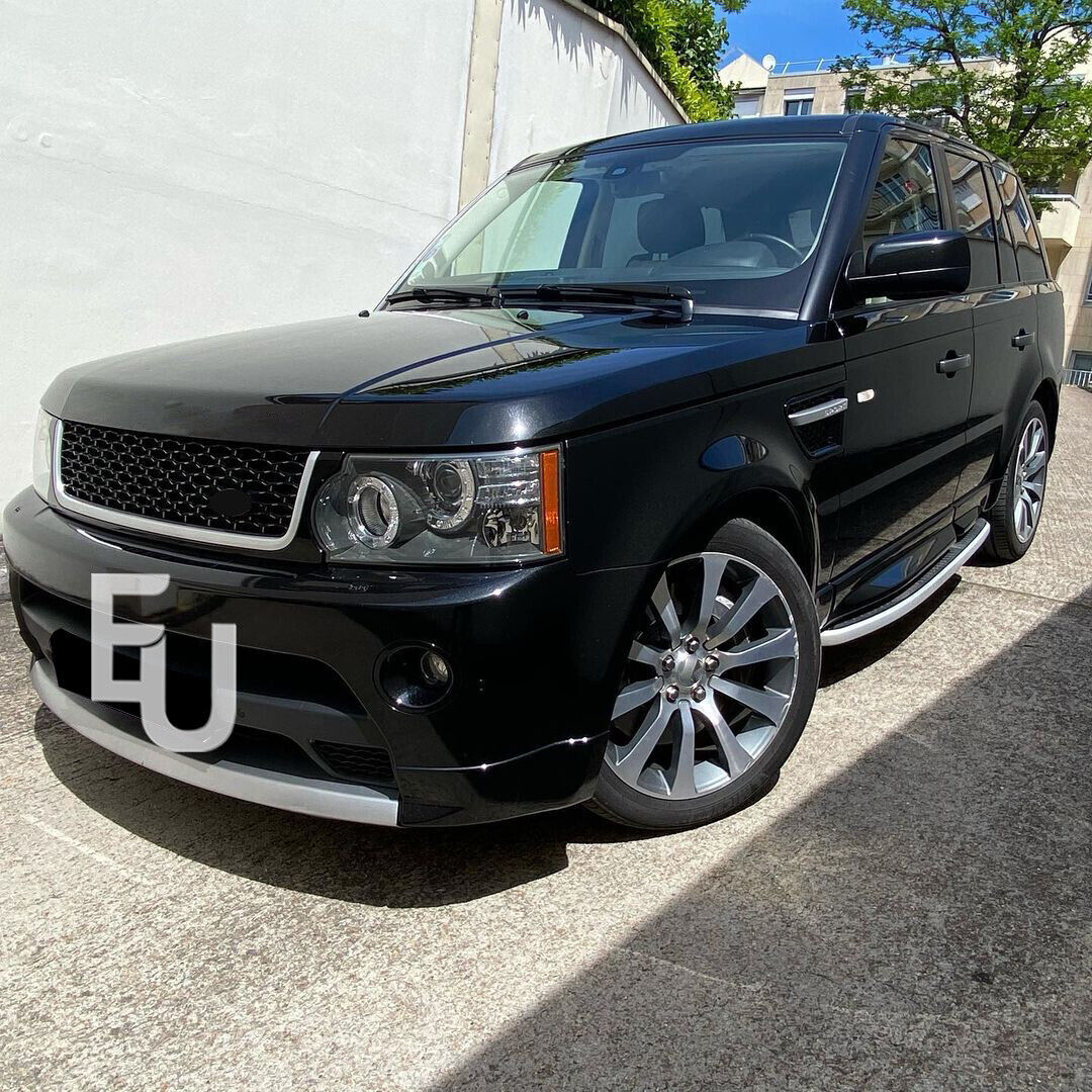 SILVER BLACK FRONT GRILLE SIDE VENTS FIT RANGE ROVER SPORT AUTOBIOGRAPHY 2005-09