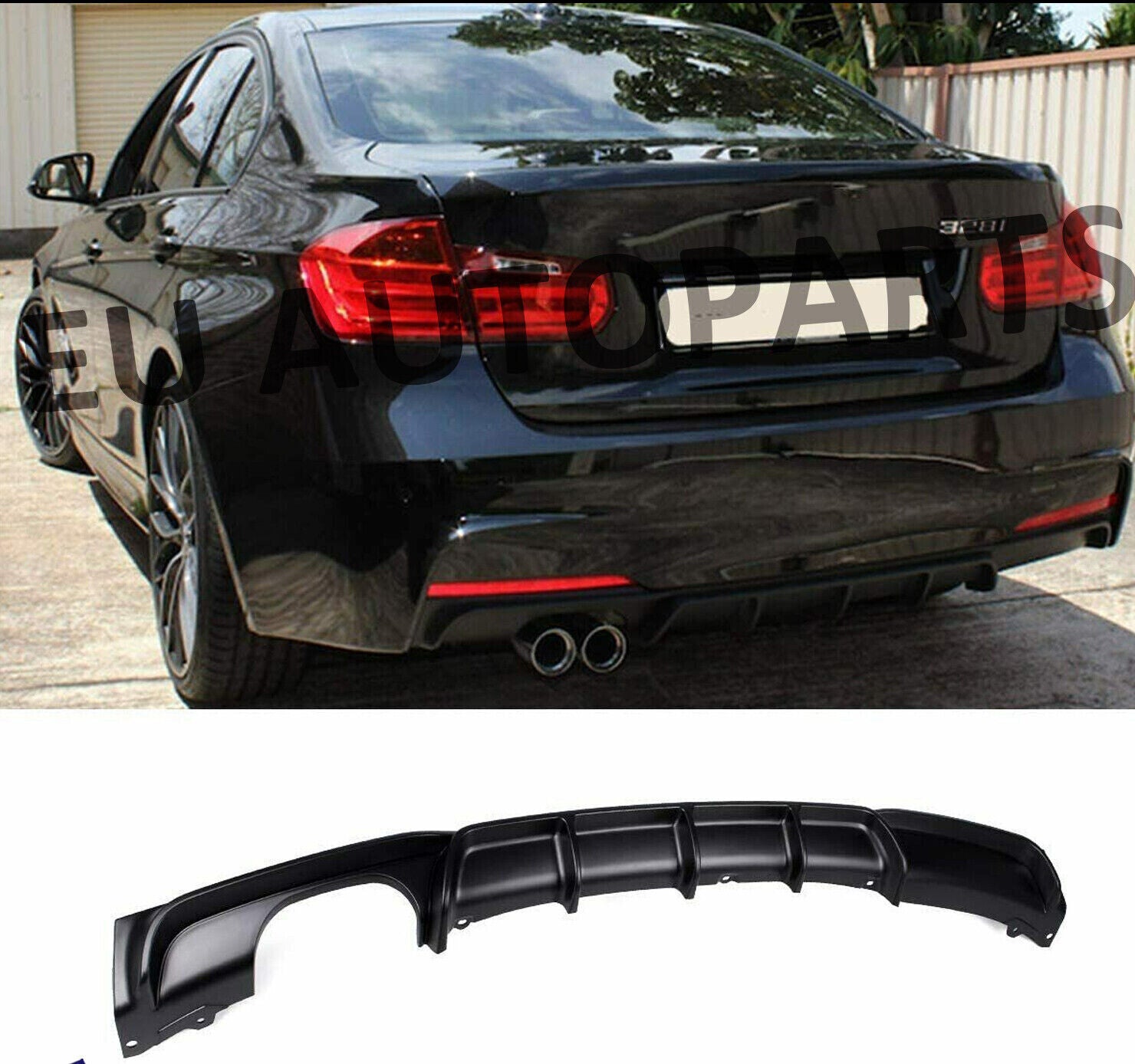 FOR BMW 3 SERIES F30 MP BODYKIT BODY KIT MATTE FRONT SPLITTER REAR DIFFUSER