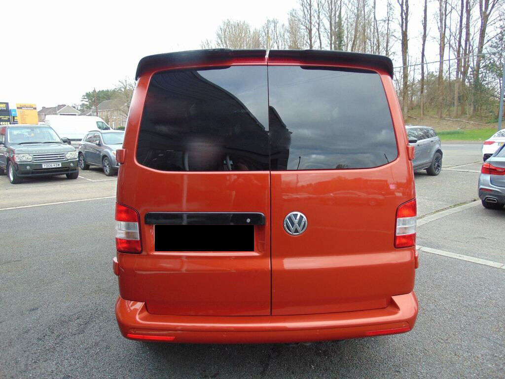 REAR TWIN BARN DOOR ROOF SPOILER FOR VW TRANSPORTER T5 T5.1 T6 T6.1 GLOSS BLACK