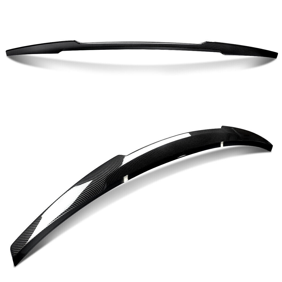 FOR AUDI A4 B8 S4 RS4 SALOON 13-16 M4 STYLE REAR BOOT SPOILER LIP CARBON LOOK