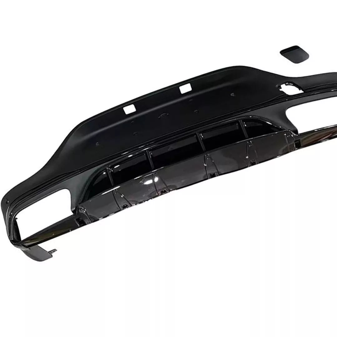 FOR MERCEDES GLC C253 COUPE AMG GLC63 STYLE REAR DIFFUSER & BLACK PIPES 2016+ UK