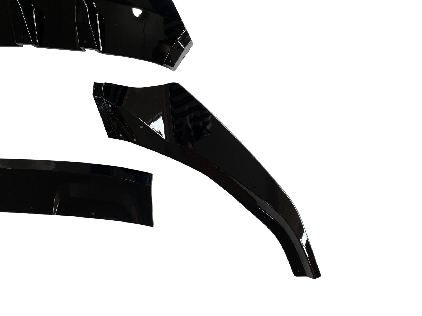 FOR AUDI Q8 S LINE FRONT BUMPER SPLITTER LIP SPOILER GLOSS BLACK 2018 ONWARDS