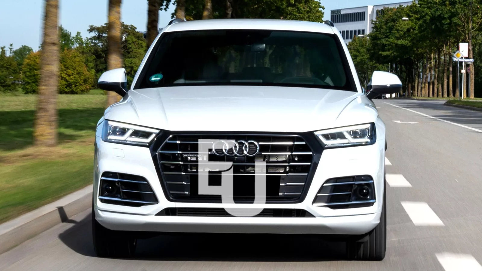 FOR AUDI Q5 80A LEFT RIGHT SIDE PAIR FRONT HEADLIGHT HEADLAMP LENS COVER 2018-20