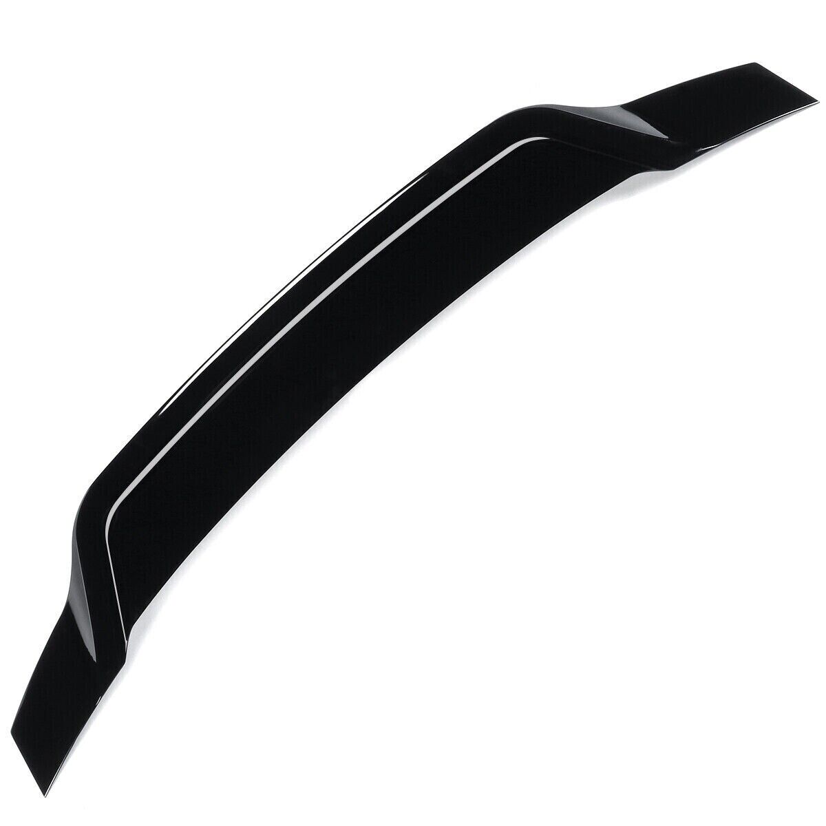 FOR AUDI A4 B8 B8.5 SEDAN 2007-2015 TRUNK SPOILER WING ABS GLOSS BLACK R STYLE