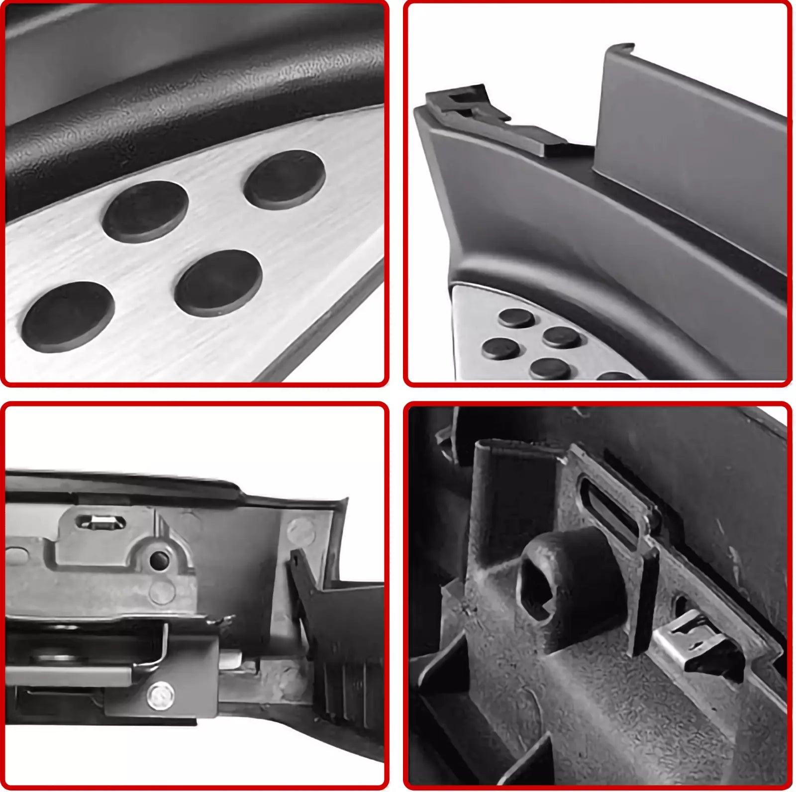 FOR MERCEDES M CLASS ML W164 SIDE STEPS RUNNING BOARD OE STYLE ALUMINIUM SILVER