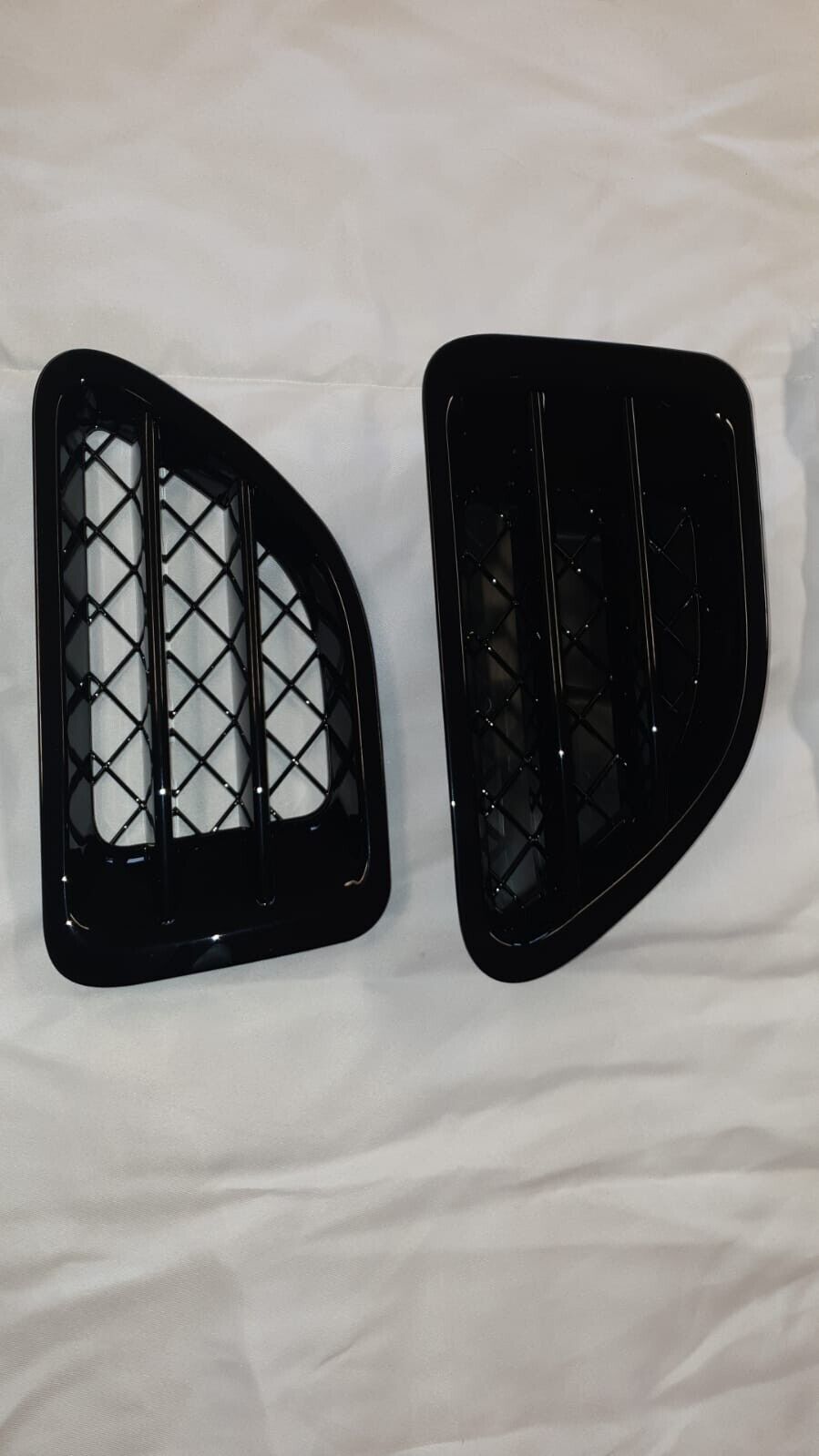 FOR RANGE ROVER SPORT L320 BLACK FRONT WING SIDE AIR INTAKE VENTS 2005-2009