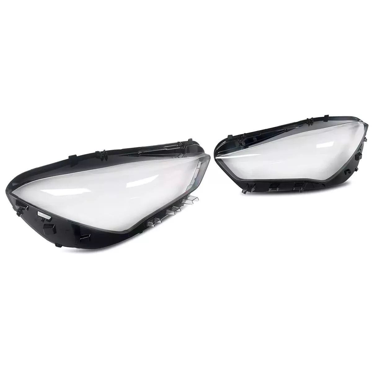 FOR MERCEDES CLA W118 C118 LEFT RIGHT SIDE PAIR HEADLIGHT LENS HEADLAMP COVER
