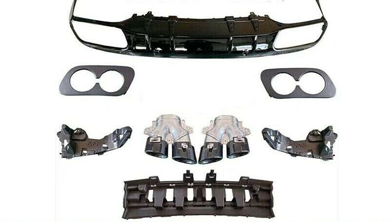 BODYKIT FOR MERCEDES C CLASS C205 C43 LOOK BODY KIT REAR DIFFUSER SPLITTER SKIRT