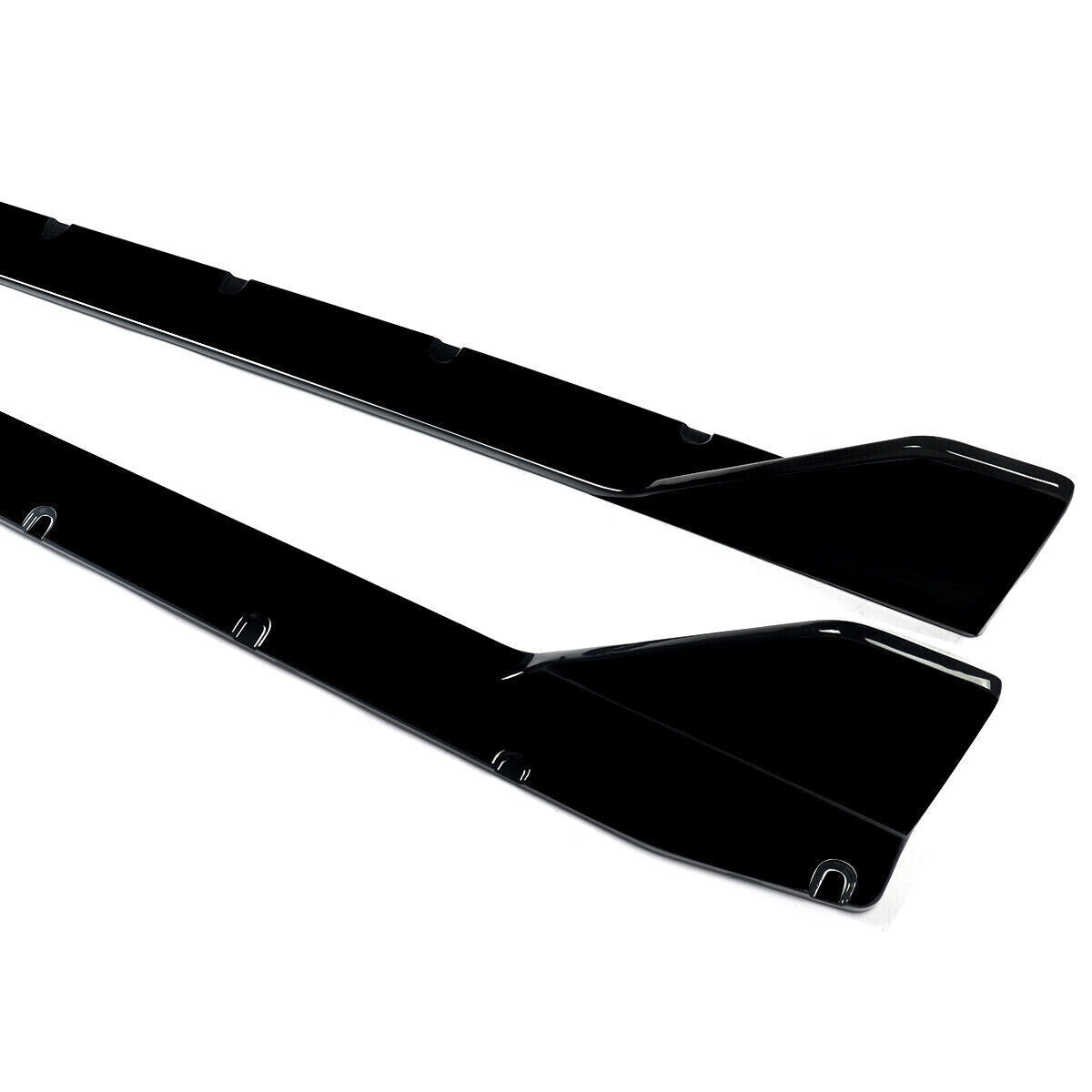 FOR BMW G80 M3 G82 G83 M4 MP STYLE SIDE SKIRT EXTENTION LIP GLOSS BLACK 2020+