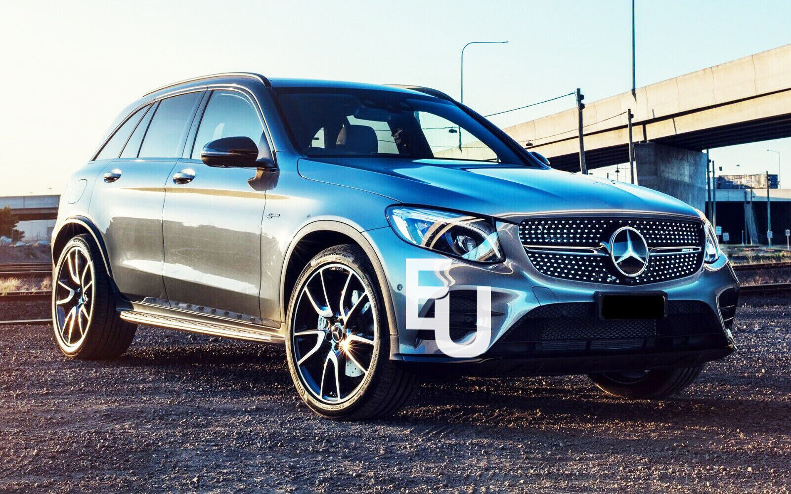 FOR MERCEDES GLC X253 C253 2015-2019 FRONT GRILLE DIAMOND GLC 43 STYLE