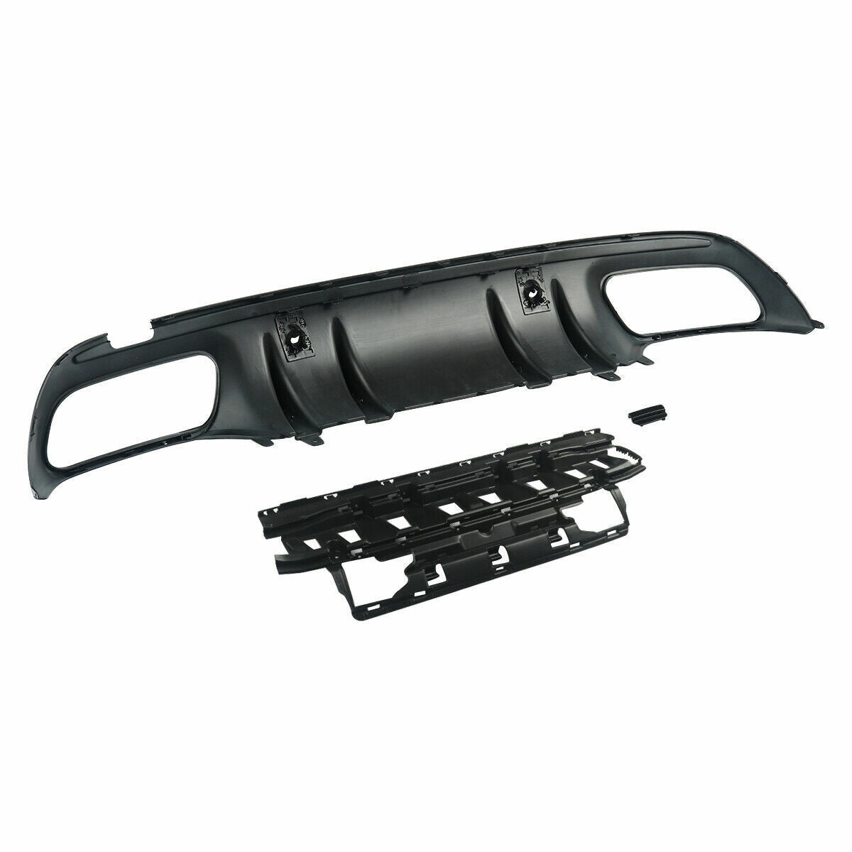 REAR BUMPER DIFFUSER FOR MERCEDES BENZ C CLASS W205 AMG C63 TAIL PIPES AMG SEDAN