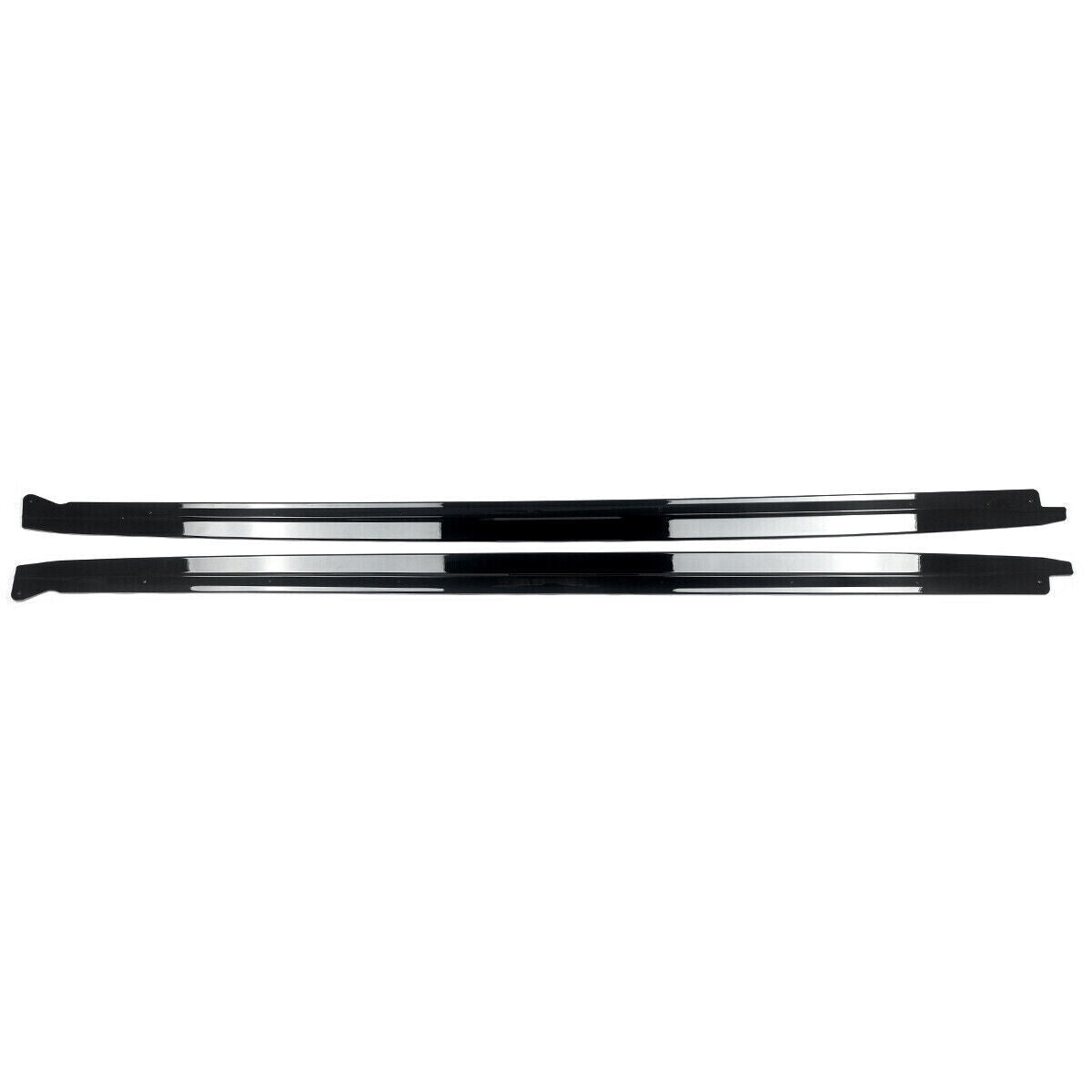 FOR BMW X5M F85 F15 X6M F86 F16 GLOSS BLACK SIDE SKIRT EXTENSION BLADE LIP 14-18