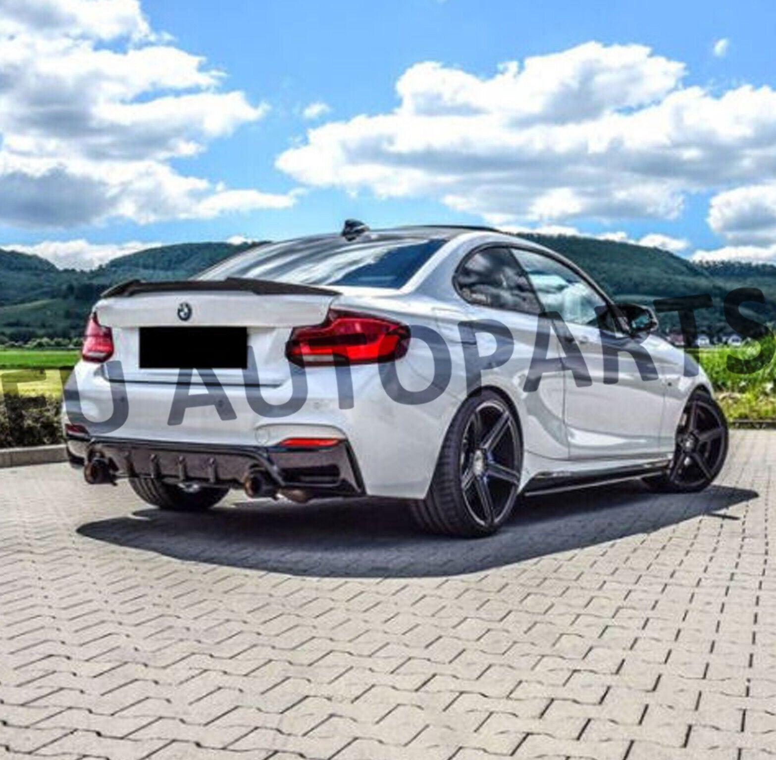 FOR BMW 2 SERIES F22 F87 M4 STYLE CARBON FIBER LOOK REAR BOOT TRUNK LIP SPOILER