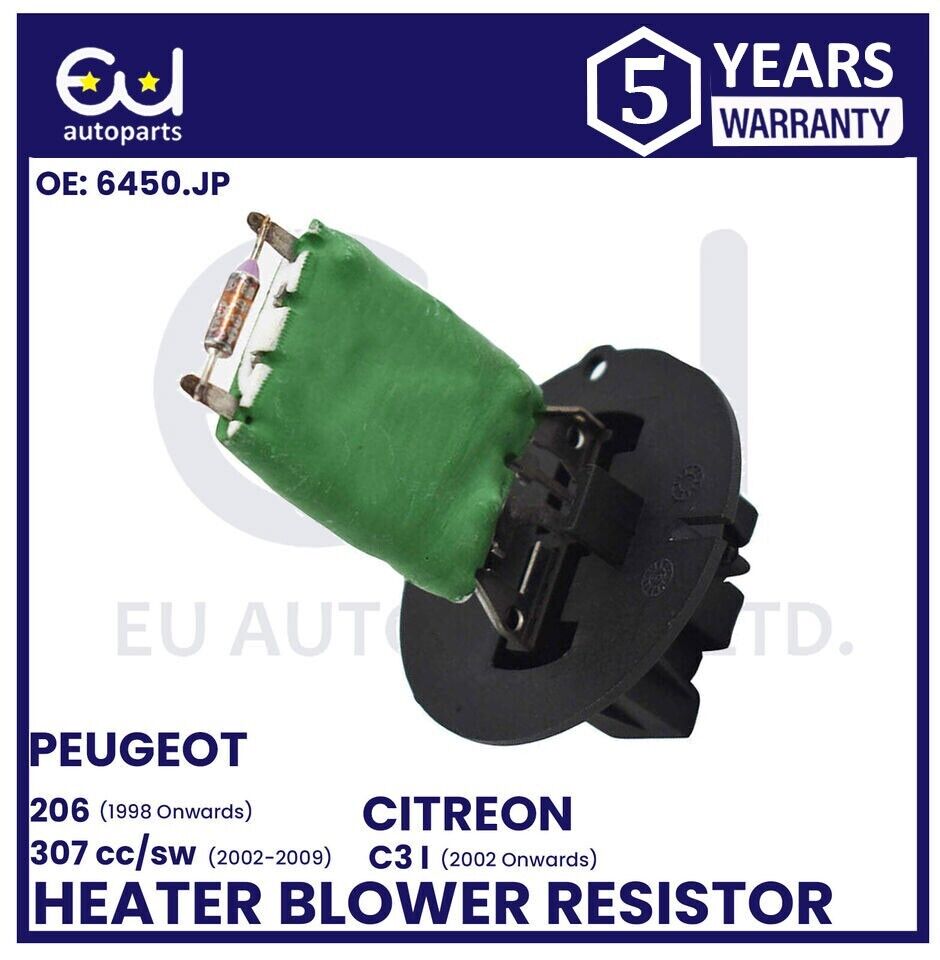 FOR PEUGEOT 206 307 SW 307 CC CITROEN C3 HEATER BLOWER MOTOR FAN RESISTOR 2000+