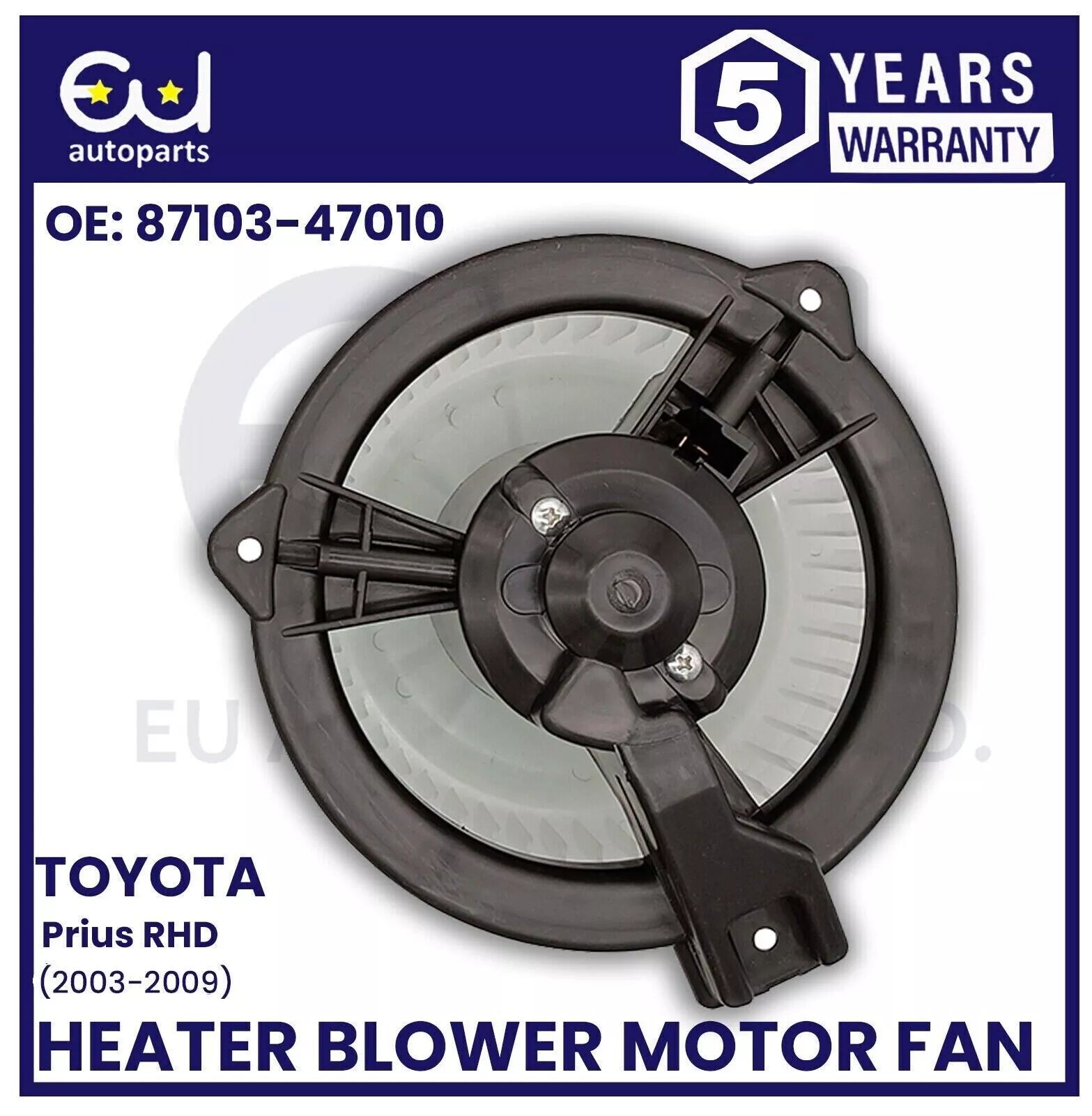 FOR TOYOTA PRIUS HEATER BLOWER MOTOR FAN 2003-2009 8710347010 RHD ONLY