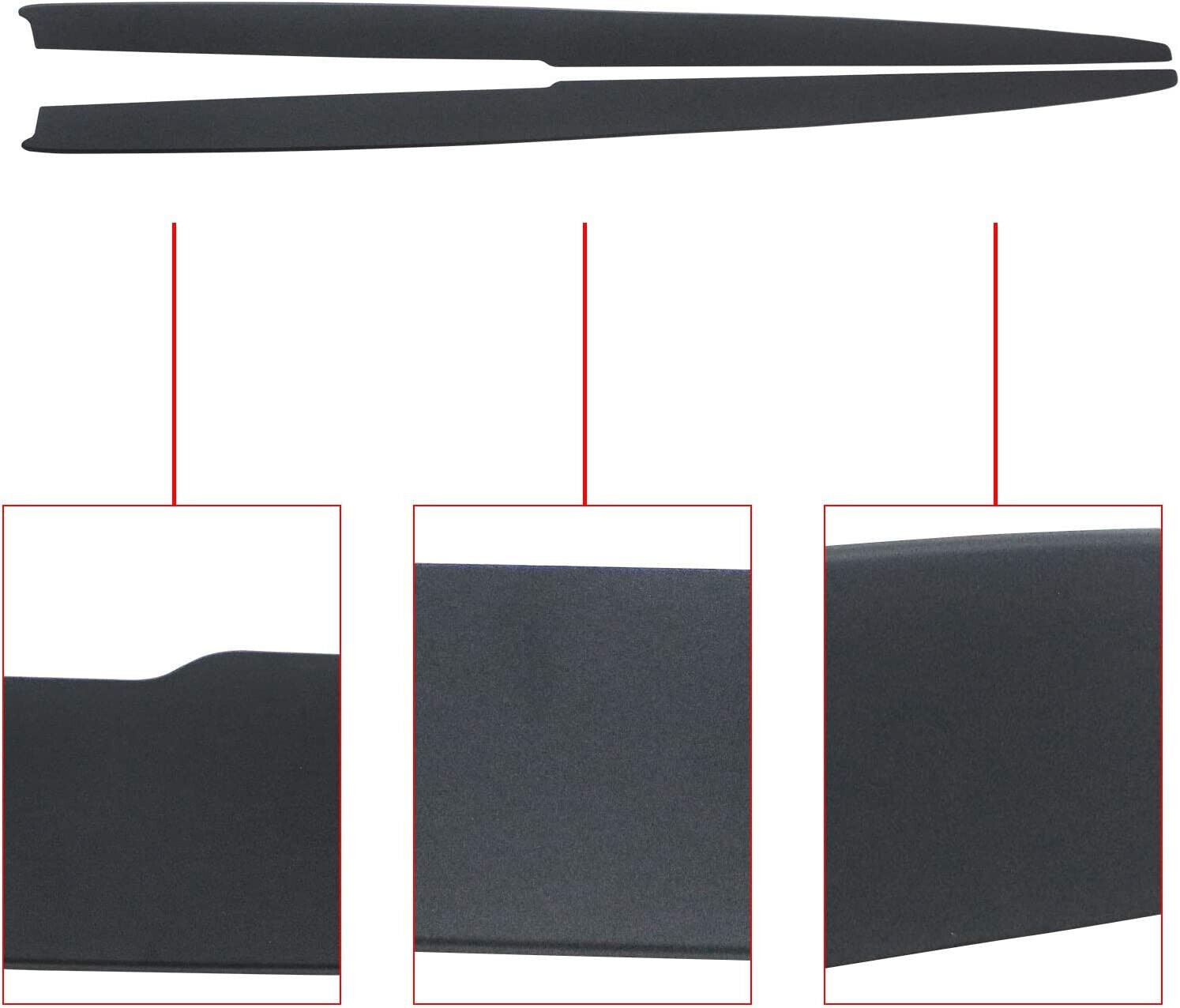 FOR BMW 5 SERIES F10 F11 M PERFORMANCE MATTE SIDE SKIRT EXTENSION BLADES 10-16