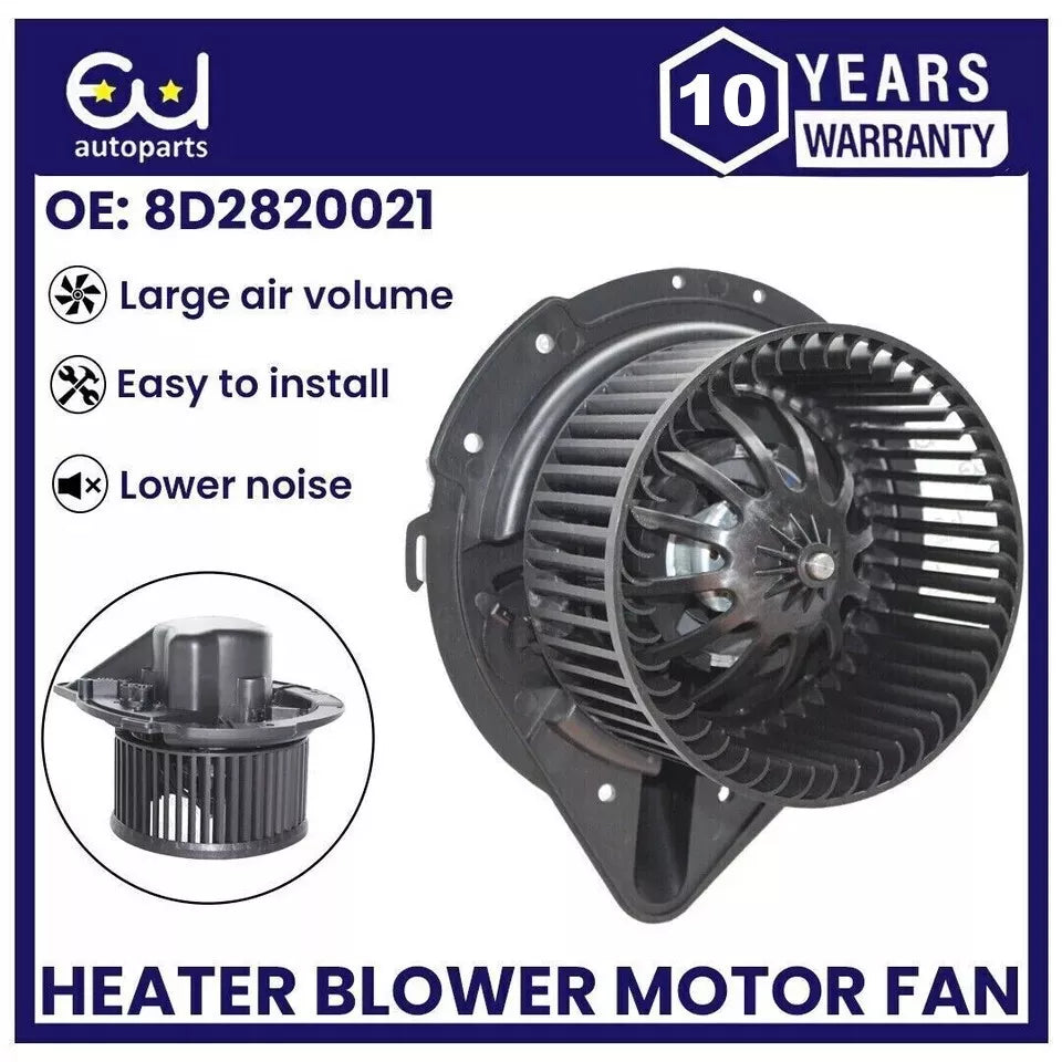 HEATER BLOWER MOTOR FAN FOR AUDI A4 B5 1995-2001 VW PASSAT 1996-2005 8D2820021