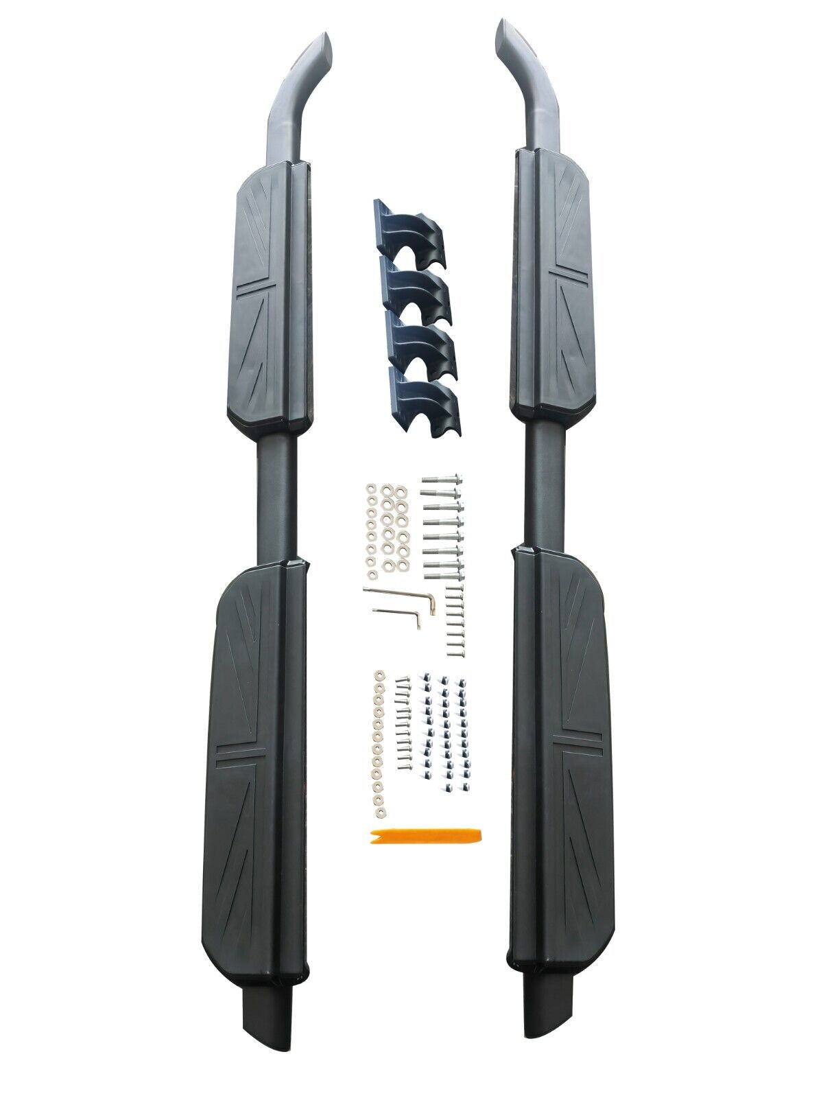 RUNNING BOARD SIDE STEPS FOR LAND ROVER DEFENDER 110 L663 UNION JACK DESIGN 20+