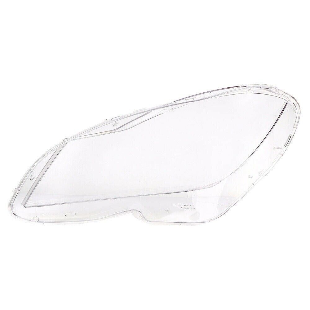 L+R HEADLIGHT HEADLAMP LENS COVER FOR MERCEDES-BENZ C CLASS W204 C220 C350 11-15
