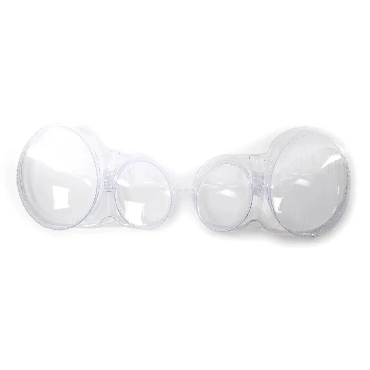 FOR MERCEDES E CLASS W210 2000-2002 PAIR RIGHT LEFT FRONT HEADLIGHT LENS COVER