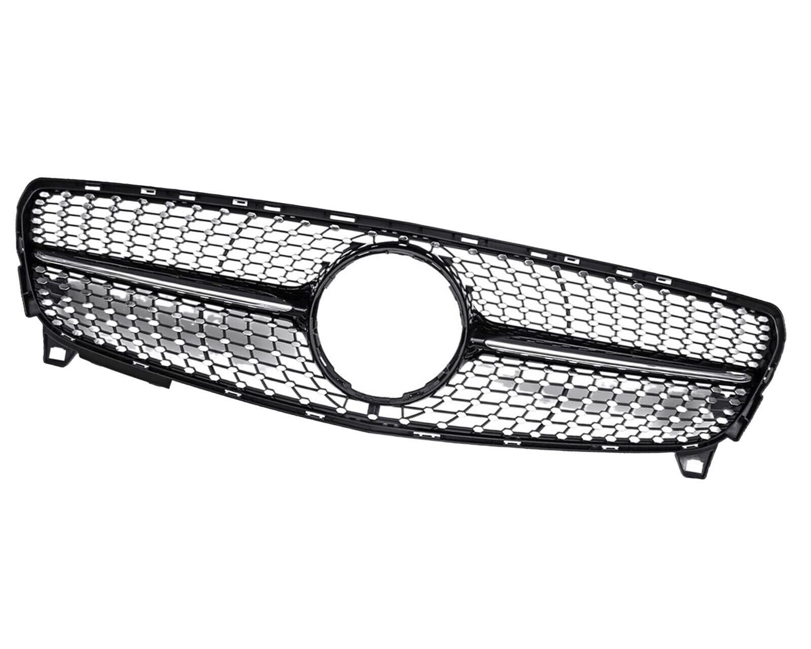 FOR MERCEDES A CLASS W176 FACELIFT DIAMOND CHROME SILVER GRILL GRILLE AMG 16-18