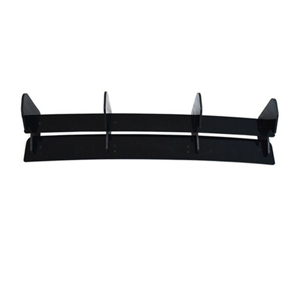 FOR VW GOLF R MK7.5 REAR BLADE FIN DIFFUSER BUMPER SPOILER GLOSS BLACK 17-20