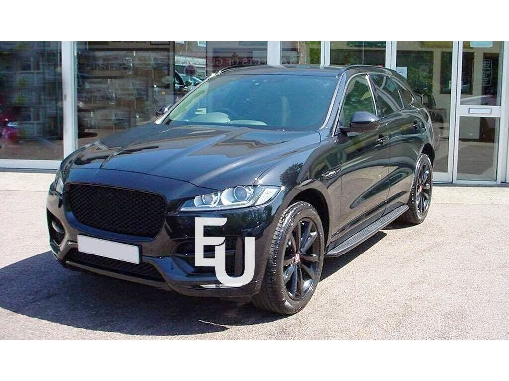 SIDE STEPS RUNNING BOARDS FOR JAGUAR F-PACE XF MK2 X260 STEALTH ALL BLACK 2017+