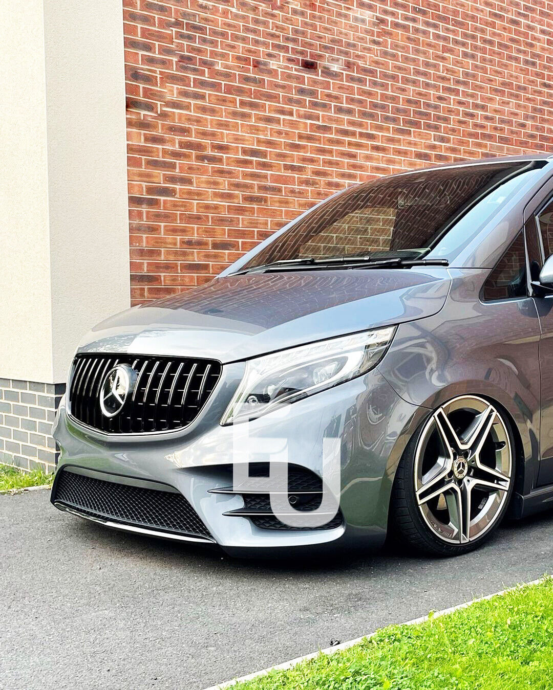 FITS MERCEDES VITO W447 PANAMERICANA GT GRILLE GRILL AMG GLOSS BLACK 2014-JUN 19