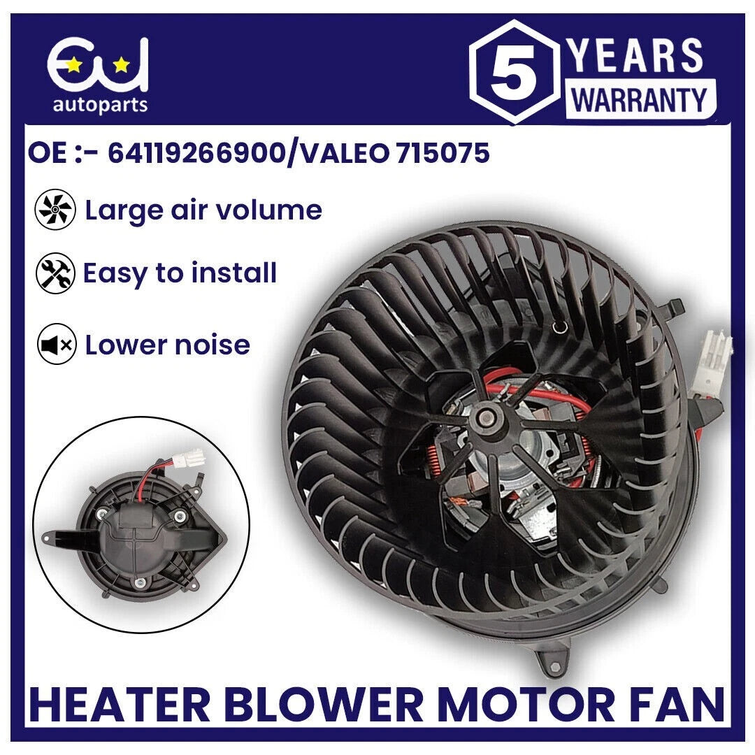 HEATER BLOWER MOTOR FAN FOR MINI R55 R56 R57 R58 R59 R60 R61 64119266900 RHD