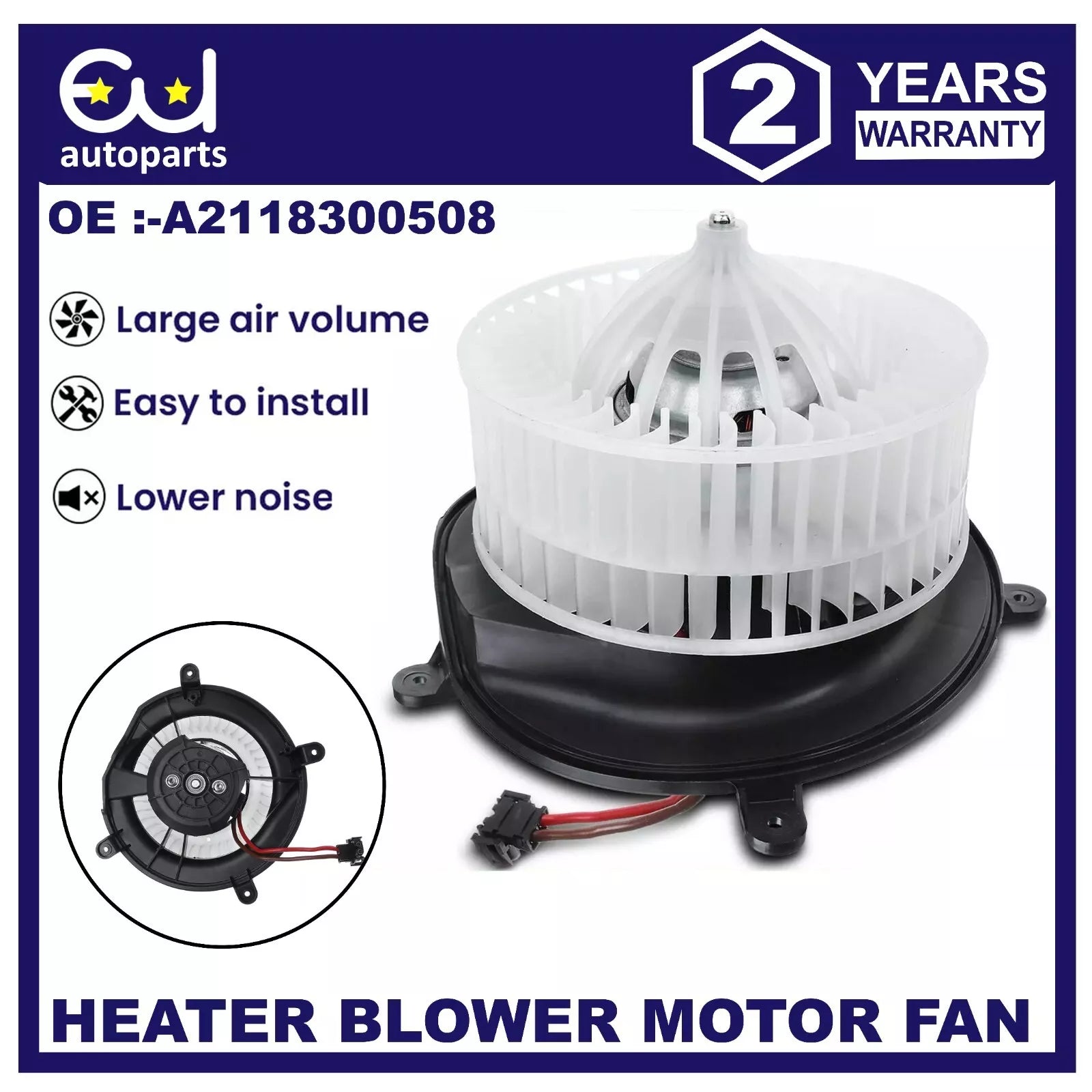 HEATER BLOWER FAN MOTOR FOR MERCEDES-BENZ CLS C219 E-CLASS W211 S211 02-10 RHD