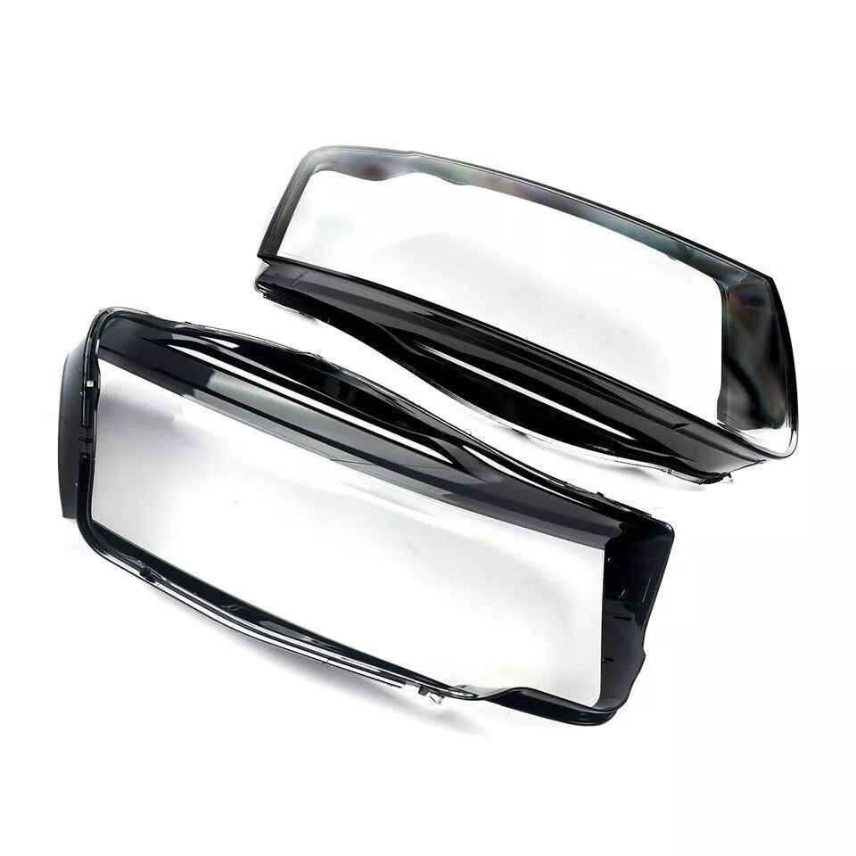 FOR AUDI A5 S5 LEFT RIGHT SIDE PAIR FRONT HEADLIGHT HEADLAMP LENS COVER 2009-11
