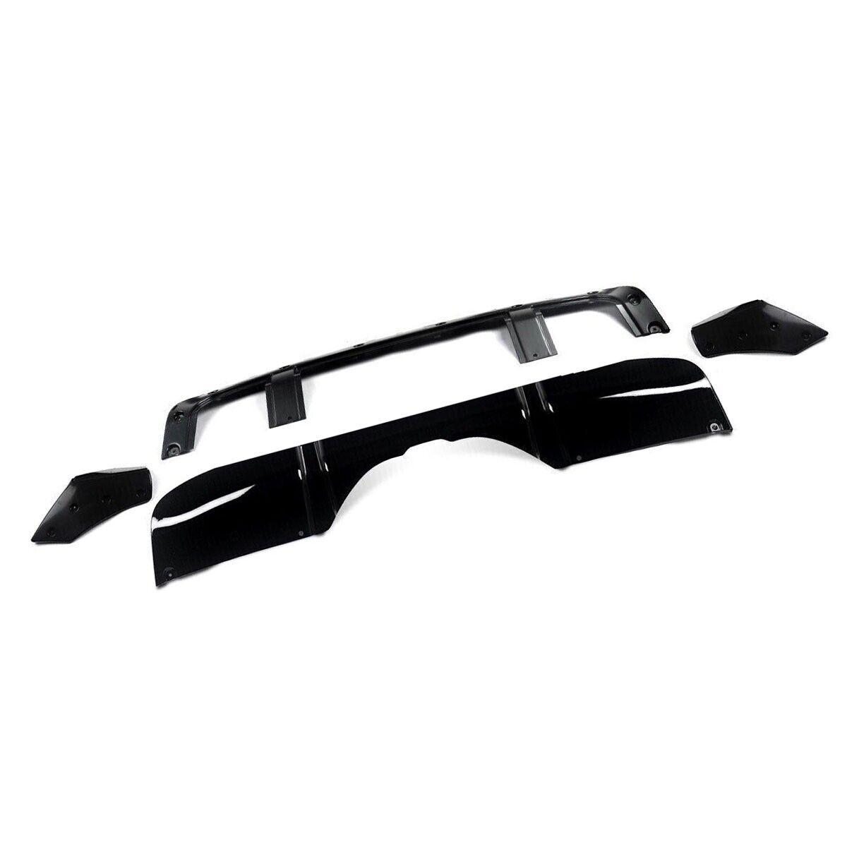 FOR BMW X5 F15 M SPORT REAR DIFFUSER LIP SPLITTER VALANCE GLOSS BLACK
