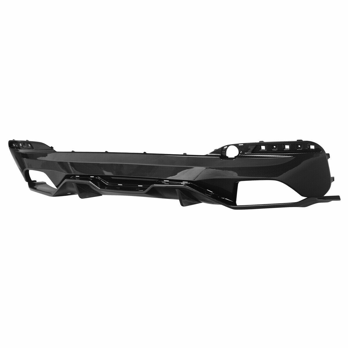 FOR BMW G30 5 SERIES M5 STYLE REAR DIFFUSER BUMPER 3D CARBON LOOK