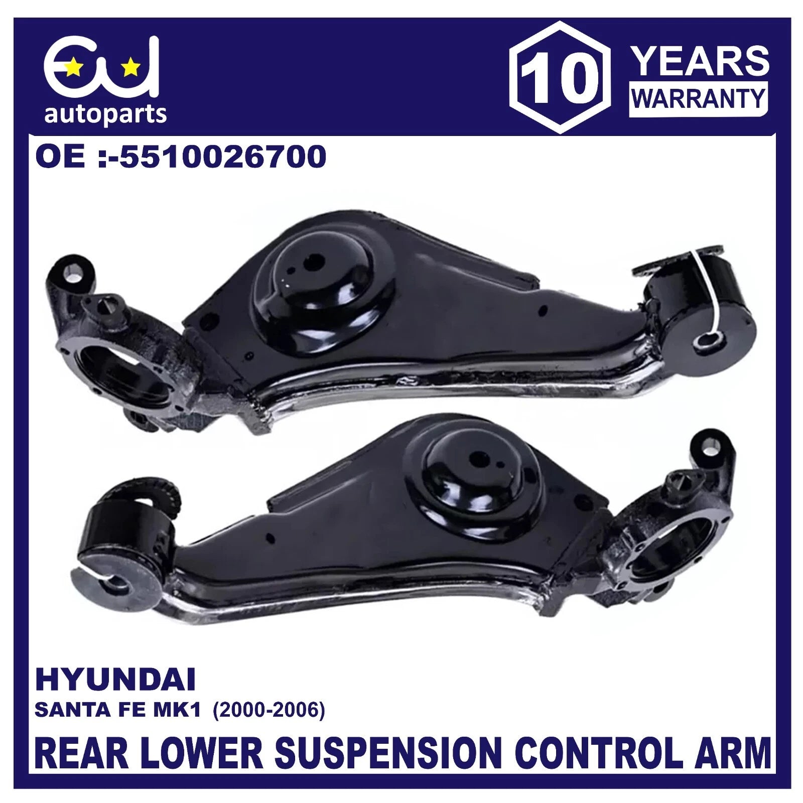 REAR RIGHT & LEFT SUSPENSION CONTROL TRAILING ARM FOR HYUNDAI SANTA FE MK1 00-06