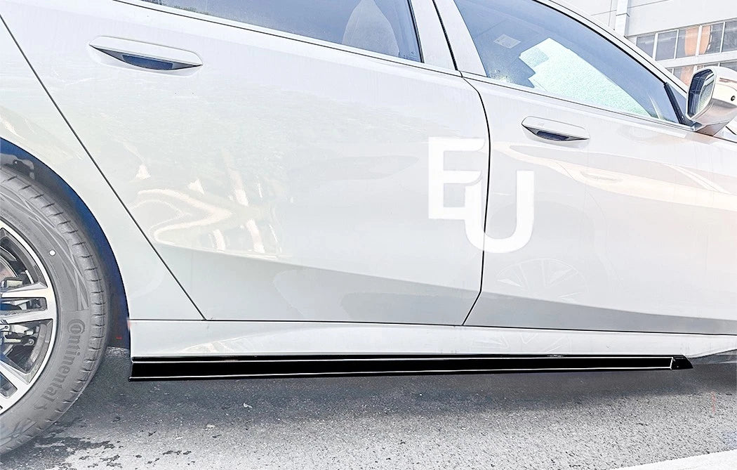 FOR BMW G60 MP STYLE PAIR SIDE SKIRT EXTENTIONS GLOSS BLACK 2023+