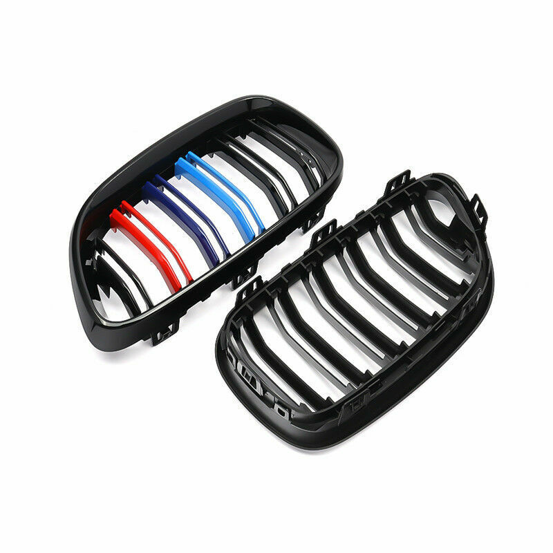 FOR BMW  2 SERIES F22 F23 14-18 FRONT KIDNEY GRILL GRILLE M COLOR DOUBLE LINE
