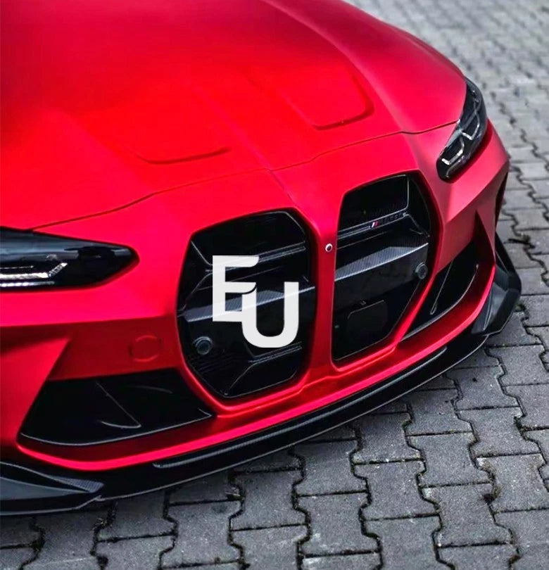 FOR BMW M3 M4 G80 G82 G83 FRONT SPLITTER SPOILER LIP BODY KIT GLOSS BLACK 2020+