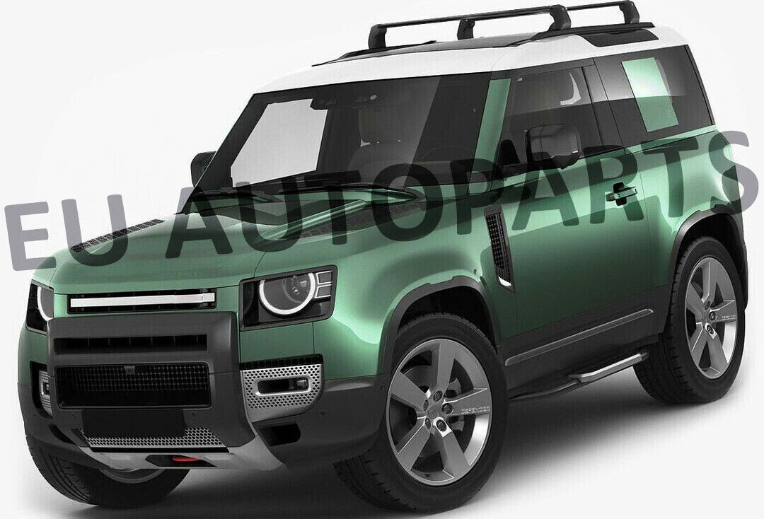 FOR LAND ROVER DEFENDER 90 L663 ROOF RAIL CROSS BARS LOCKABLE BLACK STYLE 2020+