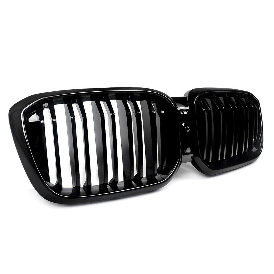 FOR BMW X3 G01 X4 G02 LCI GLOSS FRONT KIDNEY GRILLE GRILL DUAL TWIN FACELIFT 22+
