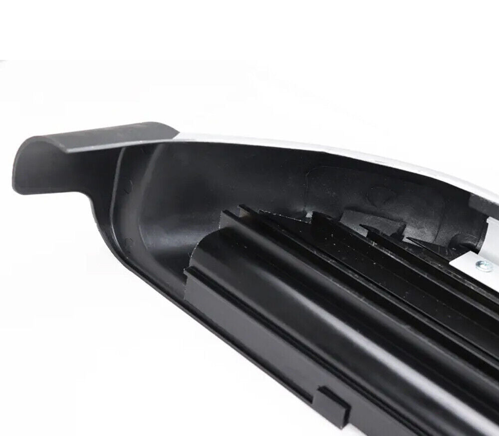 BLACK RUNNING BOARDS SIDE STEPS FOR NISSAN NAVARA NP300 2016-2022 + FITTING KIT