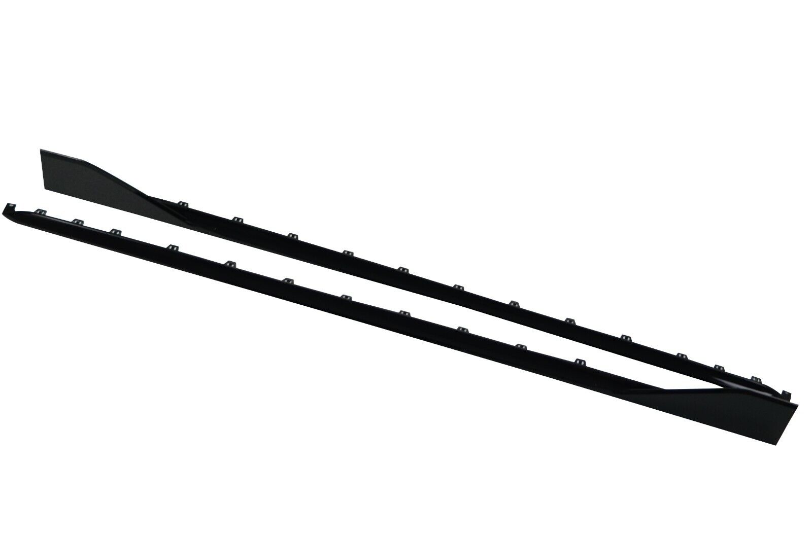 FOR BMW 1 SERIES F40 MP STYLE SIDE SKIRT EXTENTION LIP BLADE GLOSS BLACK 2019+