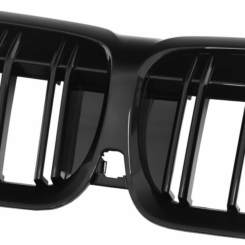 FOR BMW 3 SERIES G20 G21 2019+ KIDNEY GRILLE GRILL DUAL SLAT M LOOK GLOSS BLACK