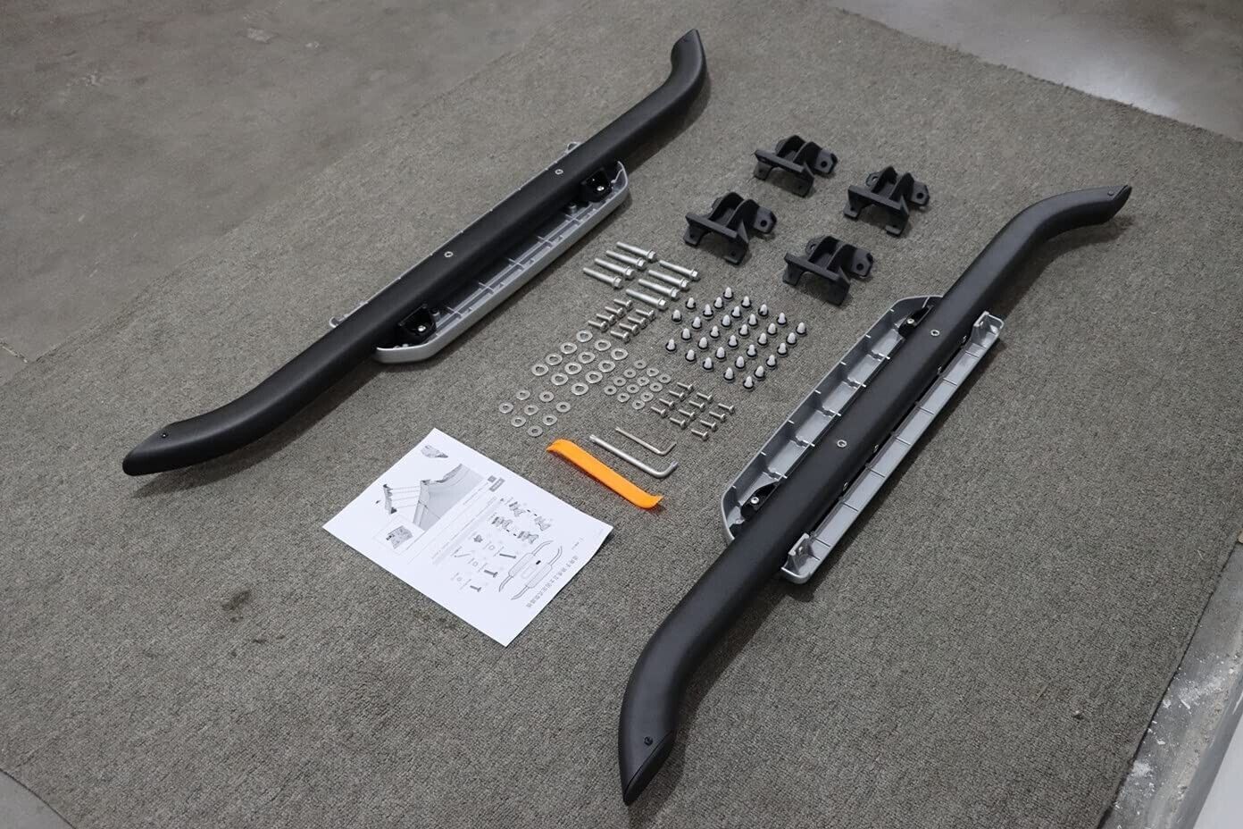 FOR LAND ROVER DEFENDER 90 L663 RUNNING BOARD SIDE STEPS FIRE & ICE EDITION 20+