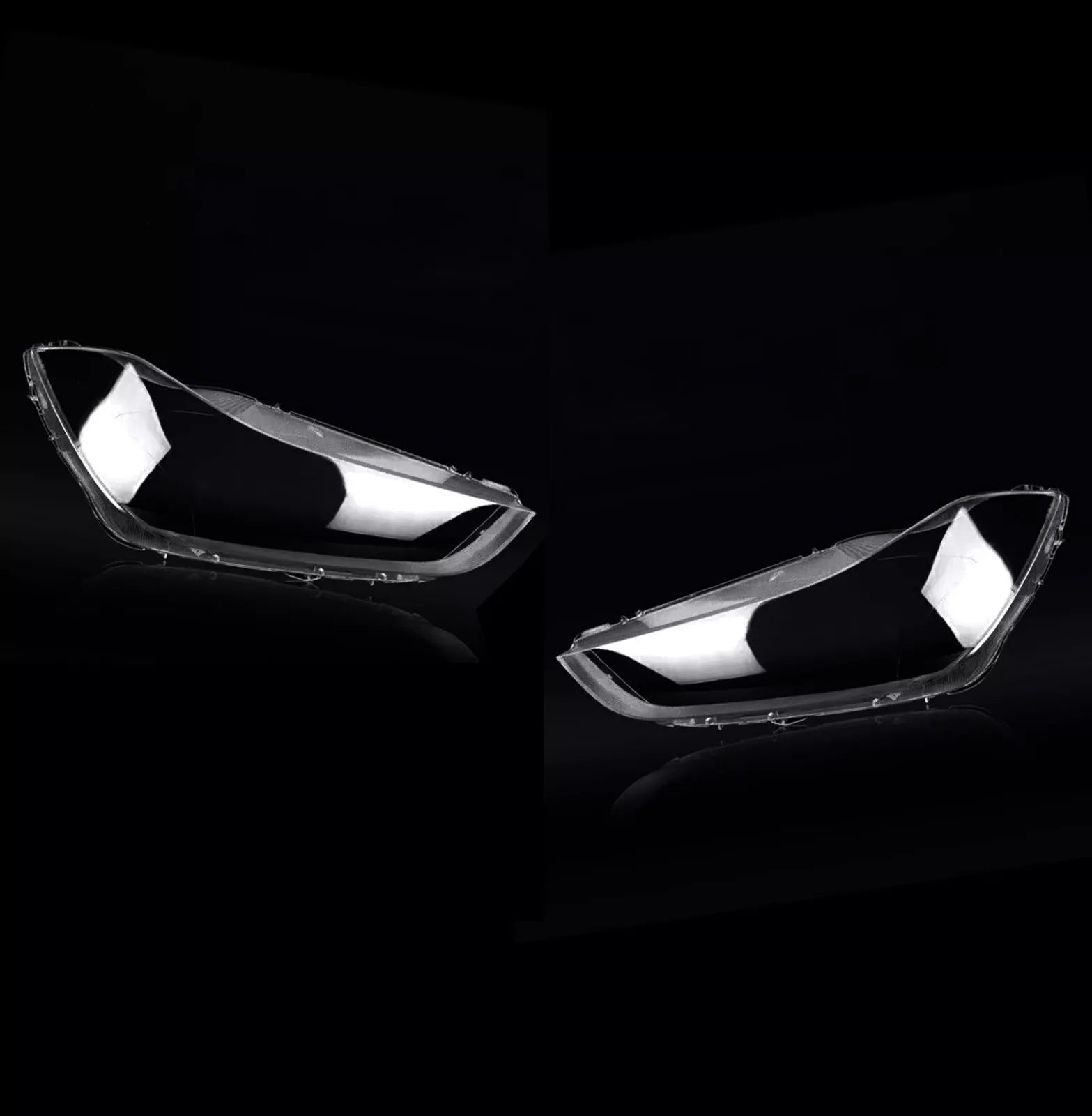 LEFT RIGHT SIDE PAIR HEADLIGHT LENS COVER LAMP FOR MASERATI GHIBLI M157 2014-19