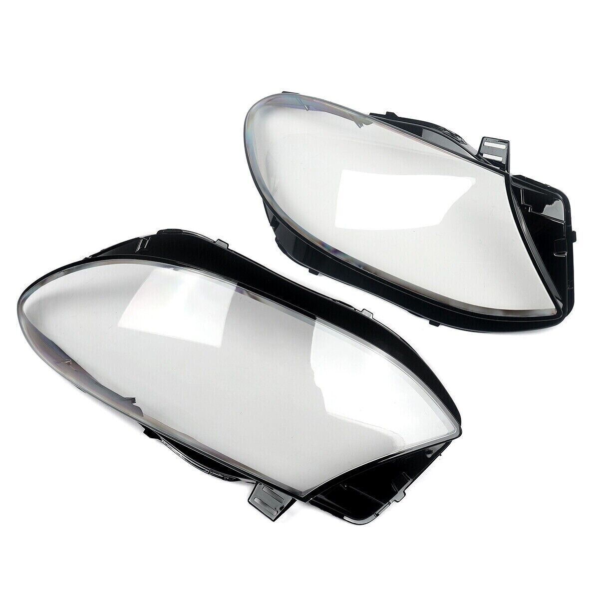 PAIR HEADLIGHT LENS HEADLAMP COVER FOR MERCEDES-BENZ GLE CLASS W166 2015-2019