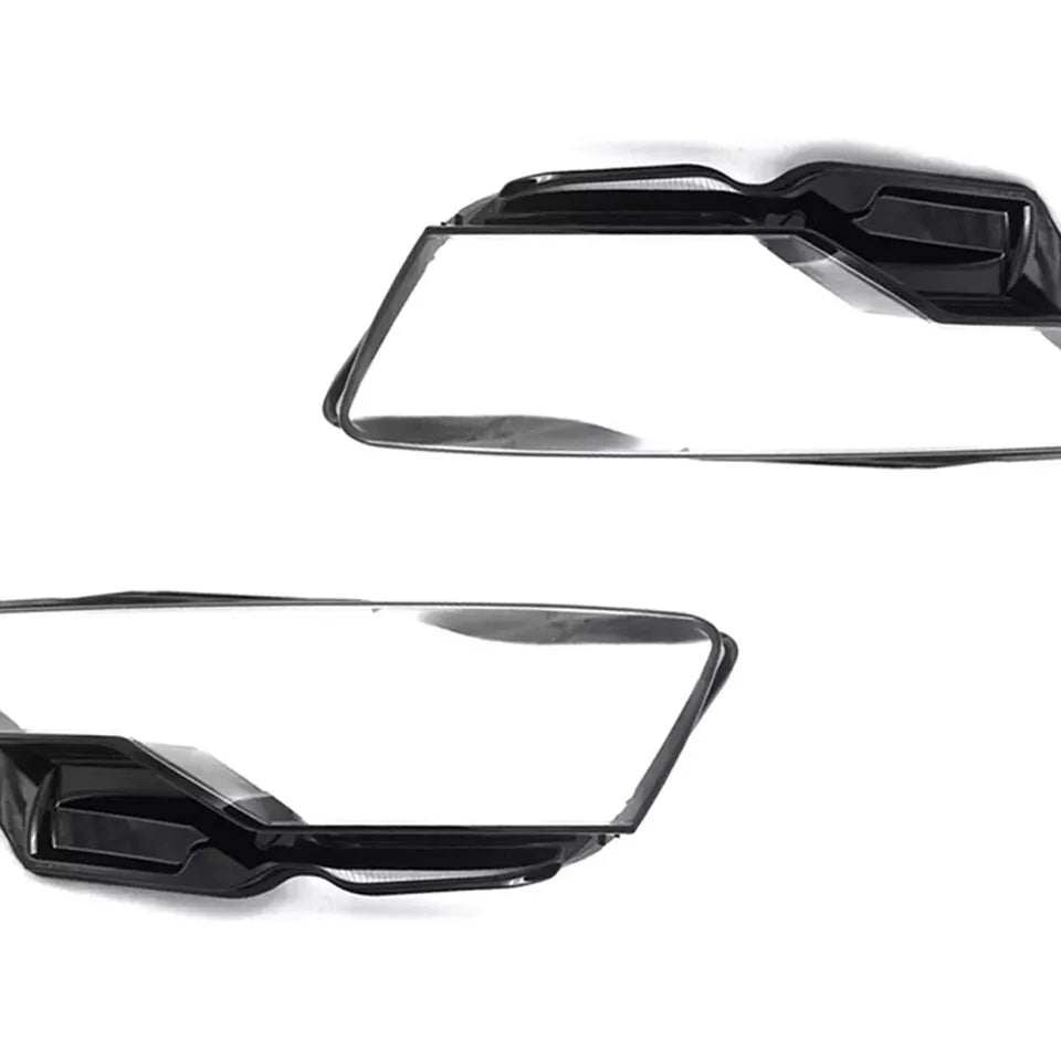 FOR AUDI A6 C8 LEFT RIGHT SIDE PAIR FRONT HEADLIGHT HEADLAMP LENS COVER 2018-20